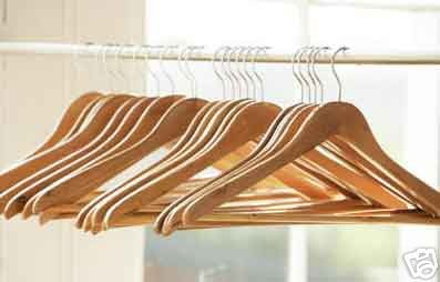 Optional Premium Wood Hangers are available for heavier coats & garments